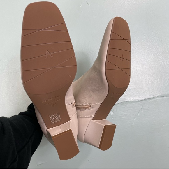 Aquatalia Selini Leather Women’s Boots Booties Cream Ivory Size 10.5 NWOT - Picture 8 of 11